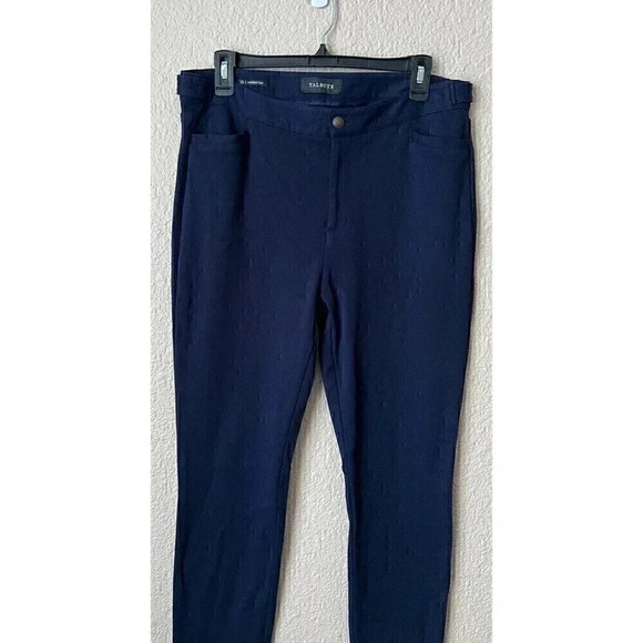 Talbots Womens Lexington Jegging Navy Blue Ankle Length Pants Size 10 - Picture 3 of 15